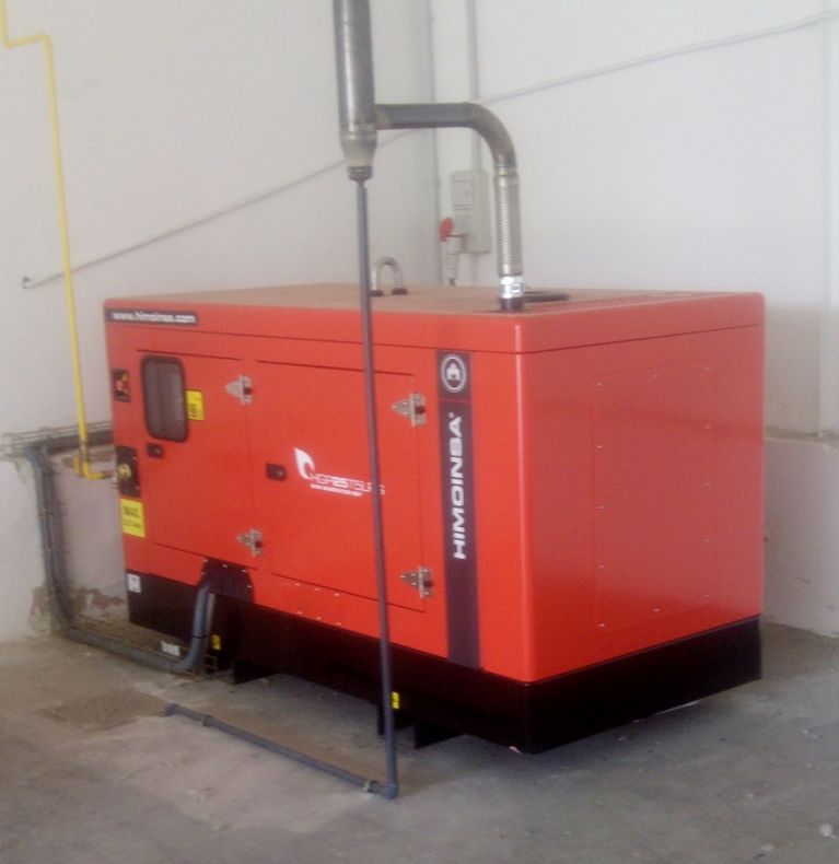 Grupo electrógeno a gas natural